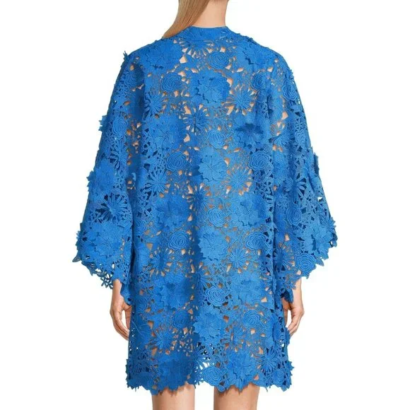 Floral Lace Mini Caftan - Picture 5 of 9